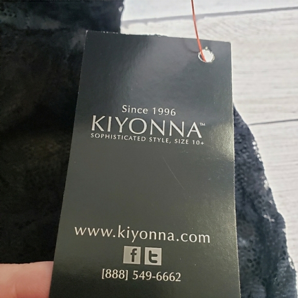 NWT Kiyonna Black Lace‎ Formal Dress Women's 0x (10/12) - Picture 6 of 16